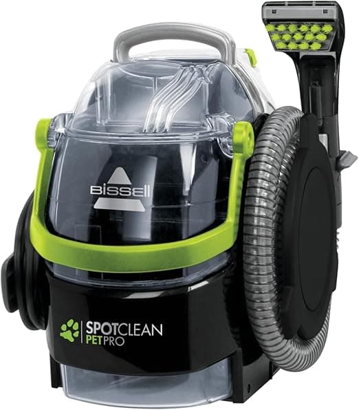 Bissell SpotClean Pet Pro, Aspiradora de Agua Tapiceria, Lava Aspiradora Ideal para Dueños de Mascotas, Limpiador de Liquidos para Alfombras, Tapiceria, Sofa, Autos y Más, Motor Potente de 750W, 15585